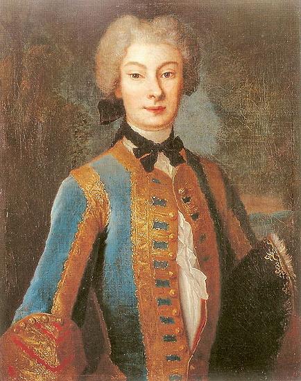Louis de Silvestre Anna Orzelska in riding habit.